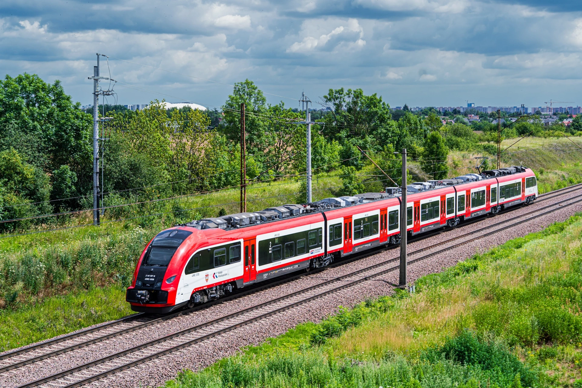 slider pociąg Kolei Wielkopolskich