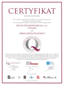 Firma Godna Polecenia 2015