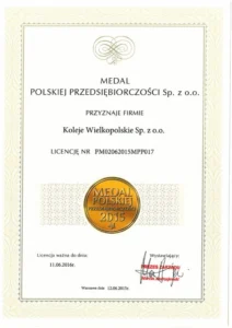 Medal Polskiej Przedsiębiorczości 2015